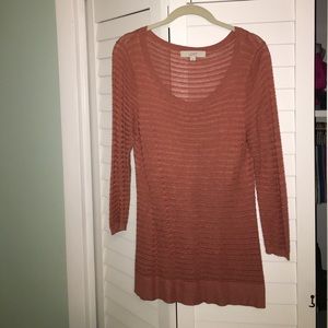LOFT peach sweater Sz M